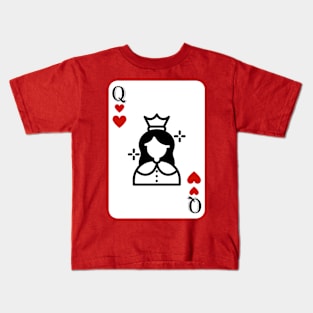 Queen Card, Queen of Heart Kids T-Shirt